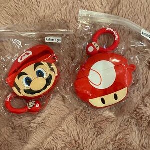 Apple AirPods 3rd Gen Red Mario Themed Case
